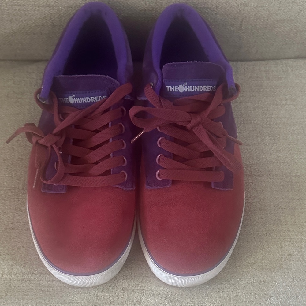 Euc The Hundreds Johnson Mid Sz 9 Original Style Streetwear Purple duo colored